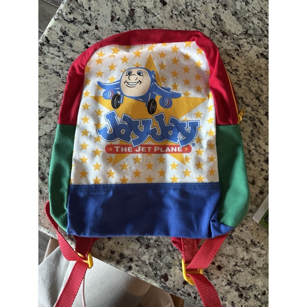 Vintage Jay Jay The Jet Plane Toddler Kids Backpack NOS PBS Kids 1990s